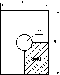model of perforated plate