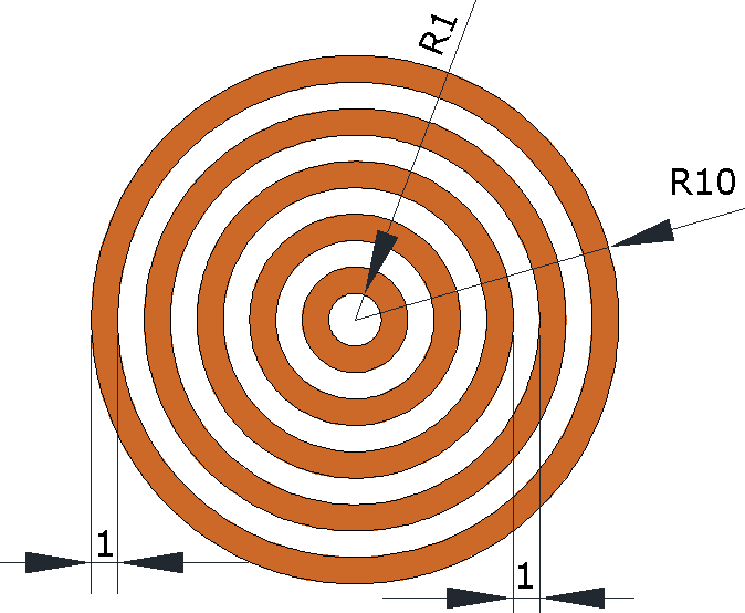 concentric flat coil
