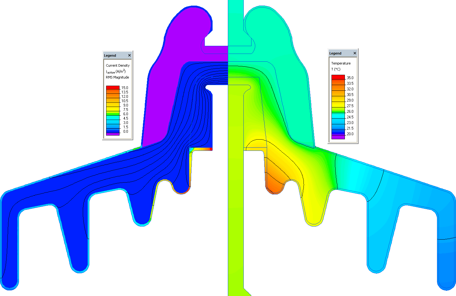 Disc insulator leakage current