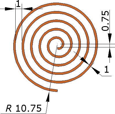 Flat spiral coil