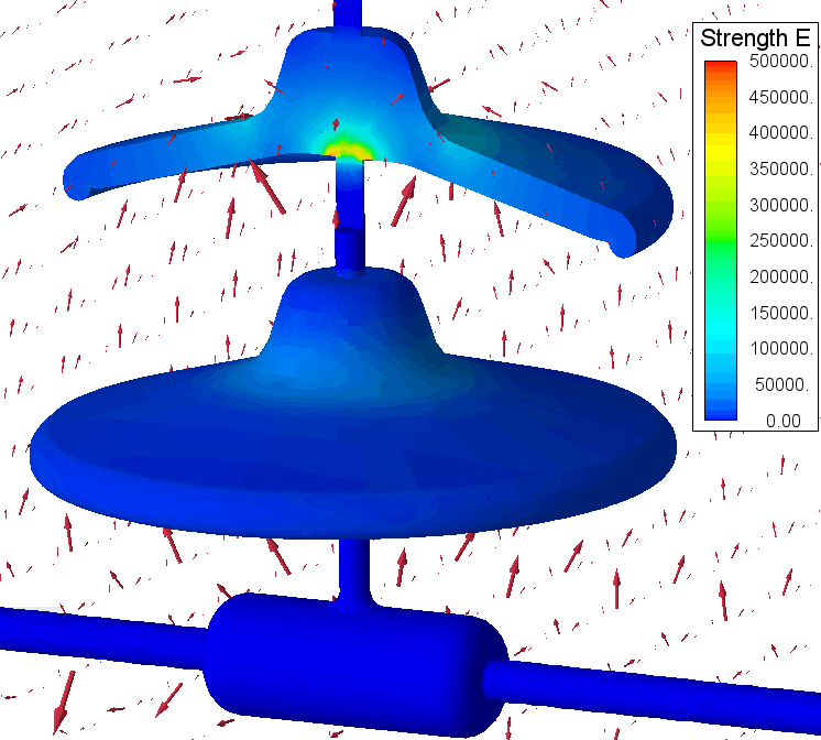 suspension insulator electric stress