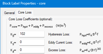 Three phase transformer core losses