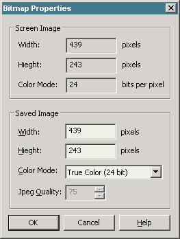Picture properties dialog 