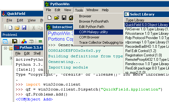 Running Python code with Active Python