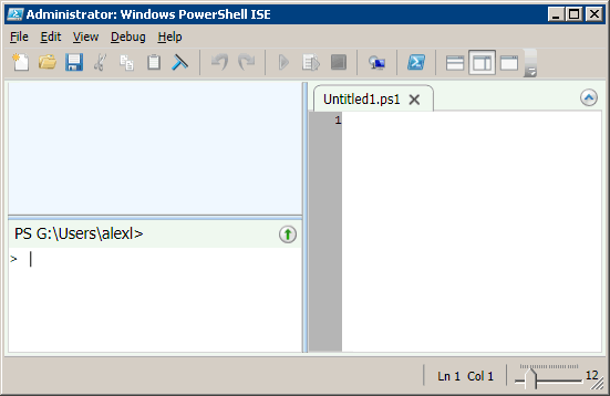 Running Windows Powershell Integrated Scripting Environment 