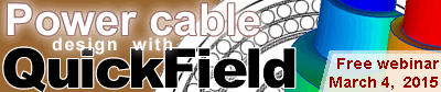 Power cable design with QuickField