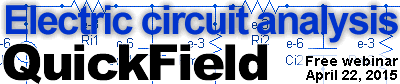 Electric circuit analysis with QuickField
