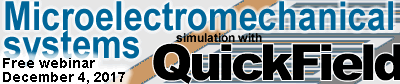 Microelectromechanical systems simulation using QuickField