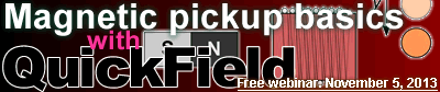 Basic analysis of magnetic pickup evaluated with QuickField